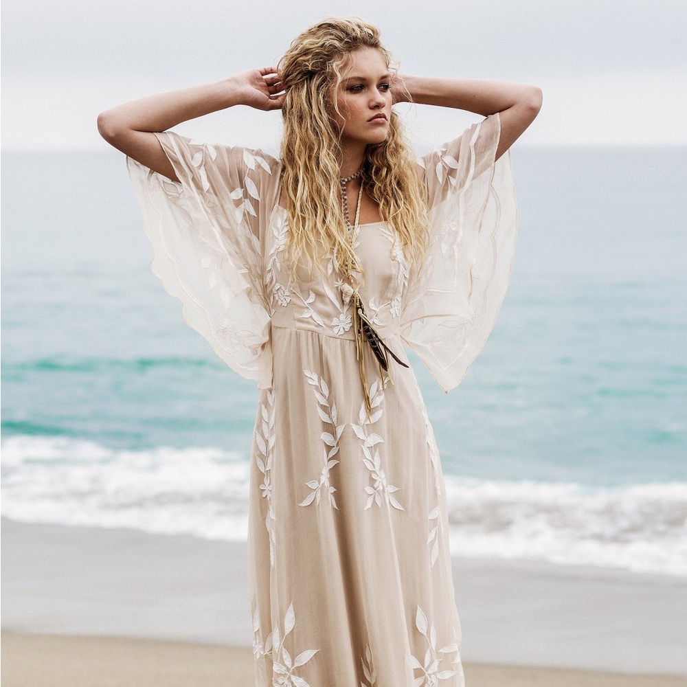 RARE Free People Enchanted Forest gown